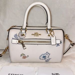 Micro Rowan Crossbody With Dandelion Floral Print mini COACH purse bag